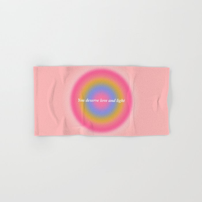 You Deserve Love And Light - Aura Gradient  Bath Towel Gallery Image 1