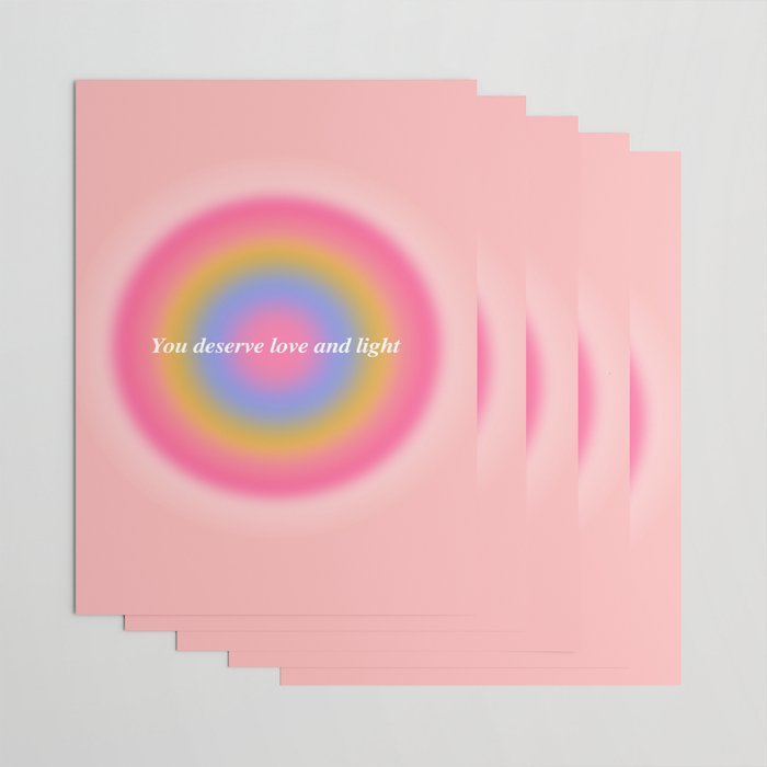 You Deserve Love And Light - Aura Gradient  Wrapping Paper Gallery Image 3