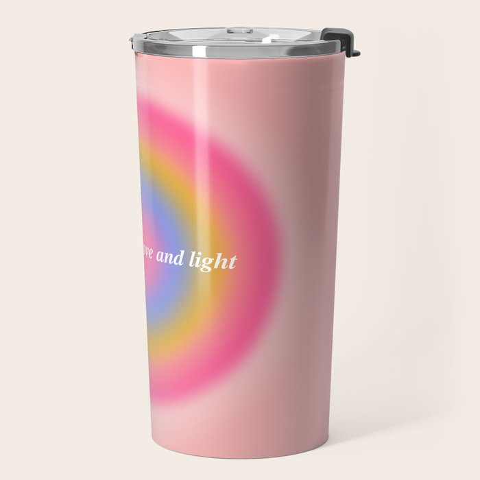 You Deserve Love And Light - Aura Gradient  Travel Mug Gallery Image 2