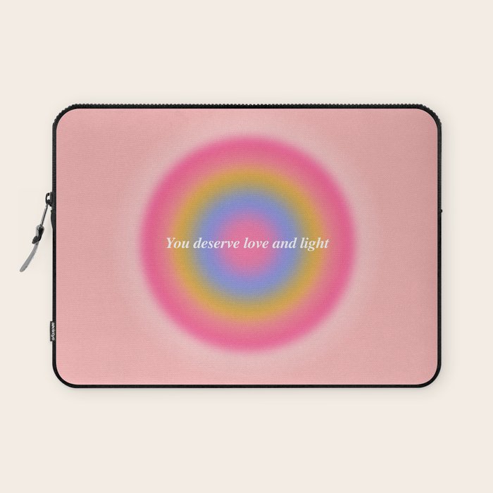 You Deserve Love And Light - Aura Gradient  Laptop Sleeve Gallery Image 1