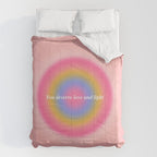 You Deserve Love And Light - Aura Gradient  Comforter Gallery Image 6