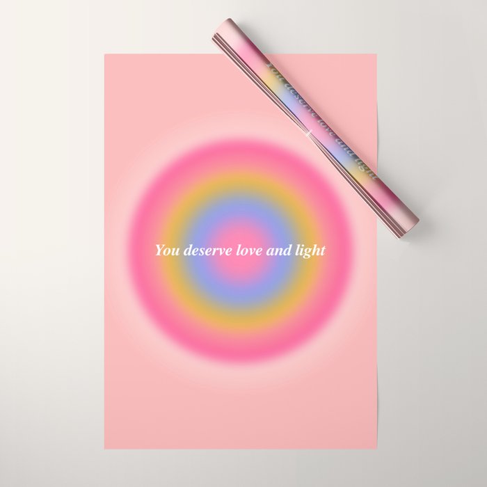 You Deserve Love And Light - Aura Gradient  Wrapping Paper Gallery Image 1