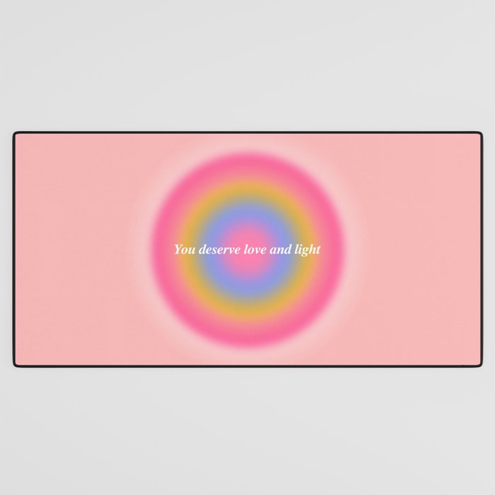 You Deserve Love And Light - Aura Gradient  Desk Mat Gallery Image 3