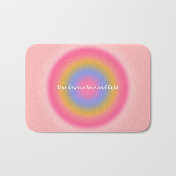 You Deserve Love And Light - Aura Gradient  Bath Mat Gallery Image 1