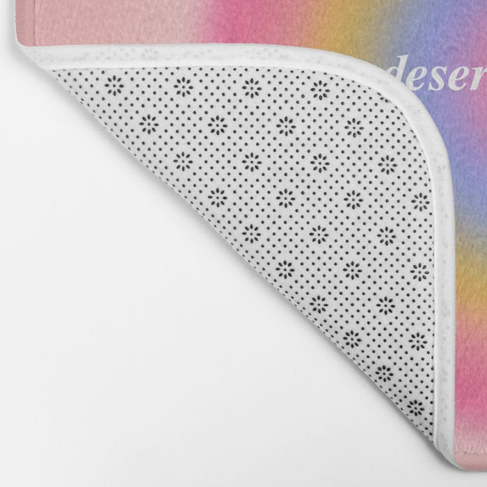 You Deserve Love And Light - Aura Gradient  Bath Mat Gallery Image 2