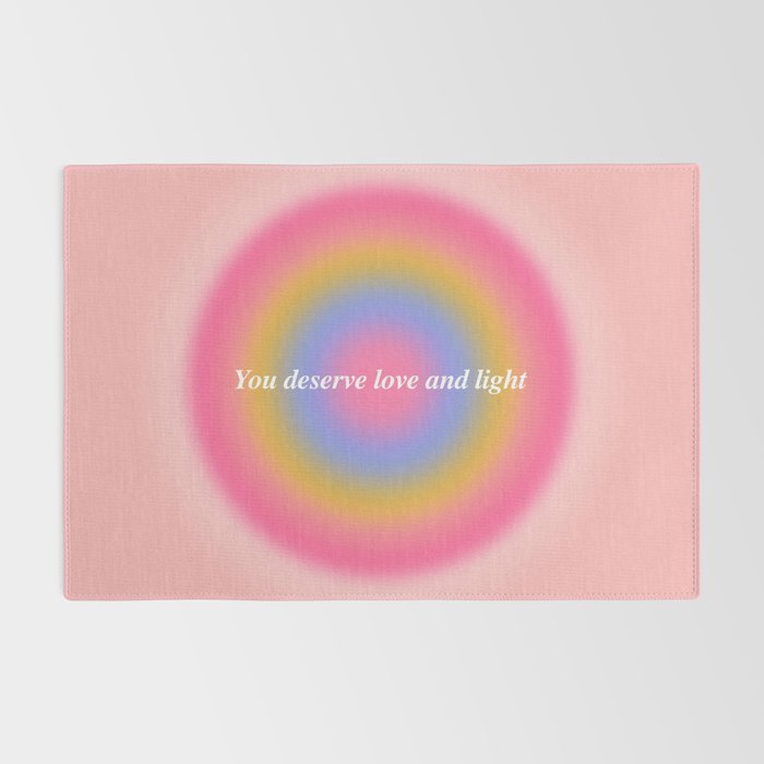 You Deserve Love And Light - Aura Gradient  Rug Gallery Image 2
