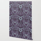 Gothic Halloween Damask - moonlight violet  Wallpaper Gallery Image 2