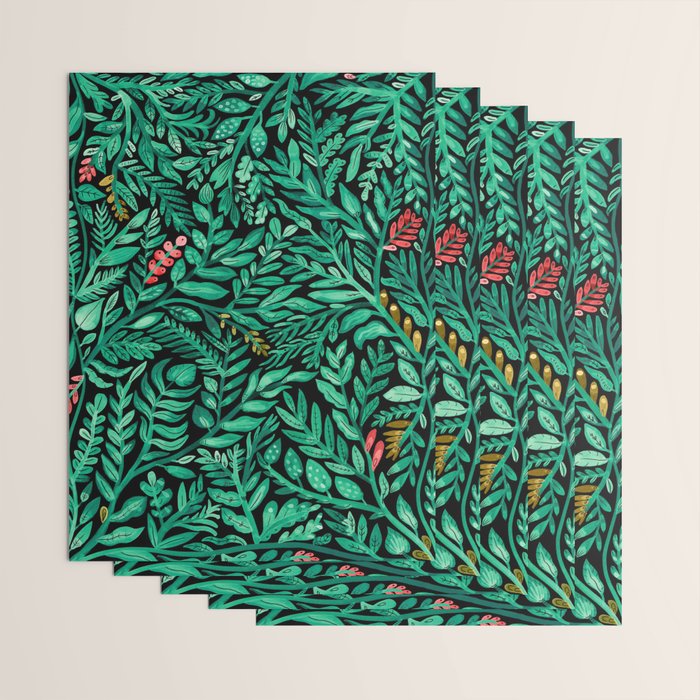 Dark Hedgerow Wrapping Paper Gallery Image 3