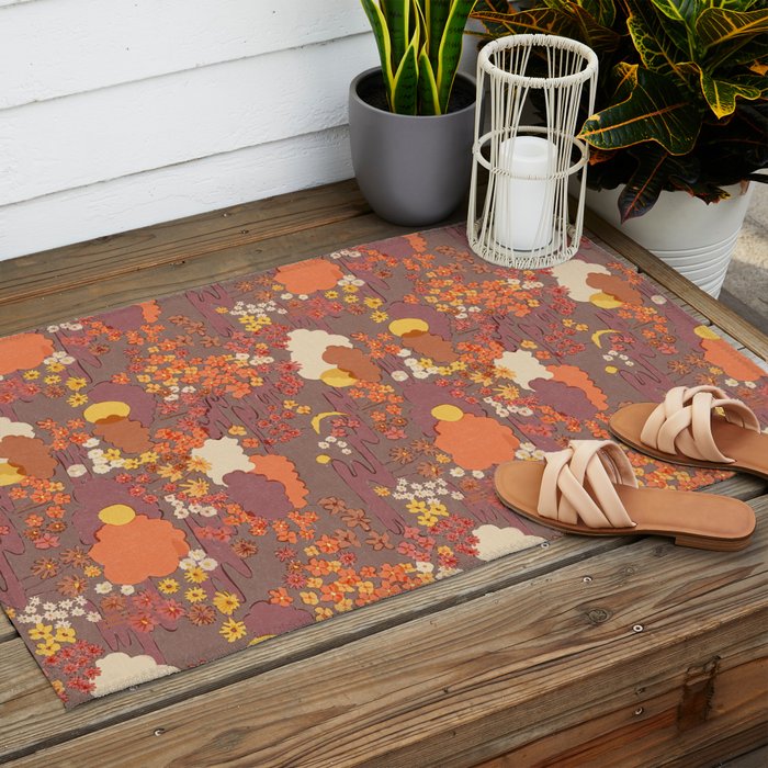 Bohemian Garden Outdoor Rug Gallery Image 2