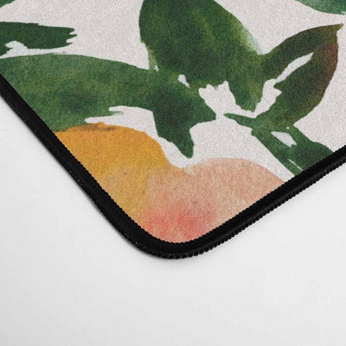 GEORGIA PEACHES Watercolor Peach Print Desk Mat Gallery Image 4