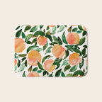GEORGIA PEACHES Watercolor Peach Print Bath Mat Gallery Image 1