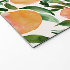 GEORGIA PEACHES Watercolor Peach Print Welcome Mat Gallery Image 2