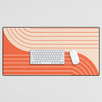 Two Tone Line Curvature XI  Desk Mat Gallery Image 1