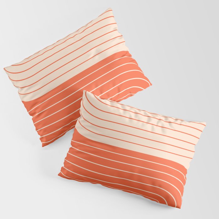 Two Tone Line Curvature XI  Pillow Sham Gallery Image 3