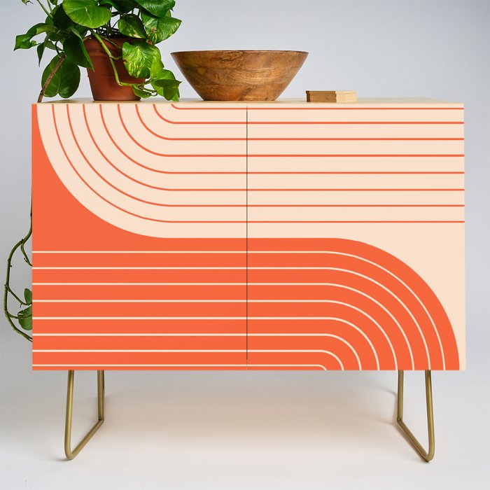 Two Tone Line Curvature XI  Credenza Gallery Image 1
