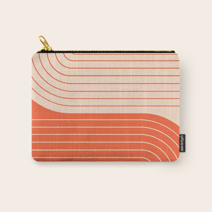 Two Tone Line Curvature XI  Carry All Pouch Gallery Image 1
