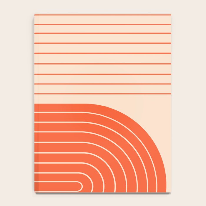 Two Tone Line Curvature XI  Notebook Gallery Image 4