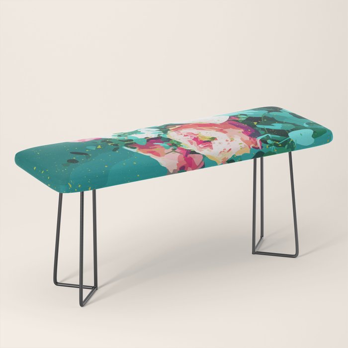 Floral & Confetti #digitalart #floral Bench Gallery Image 1