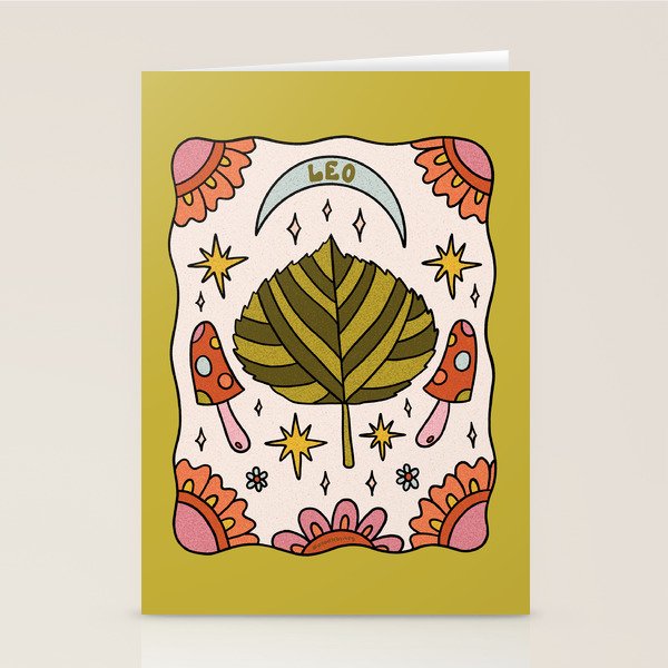 Leo Leaf Stationery Card Gallery Image 2