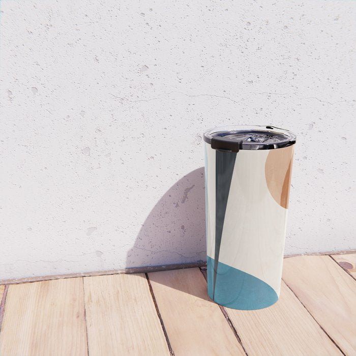 Minimal Abstract Art Landscape 10 Travel Mug Gallery Image 4