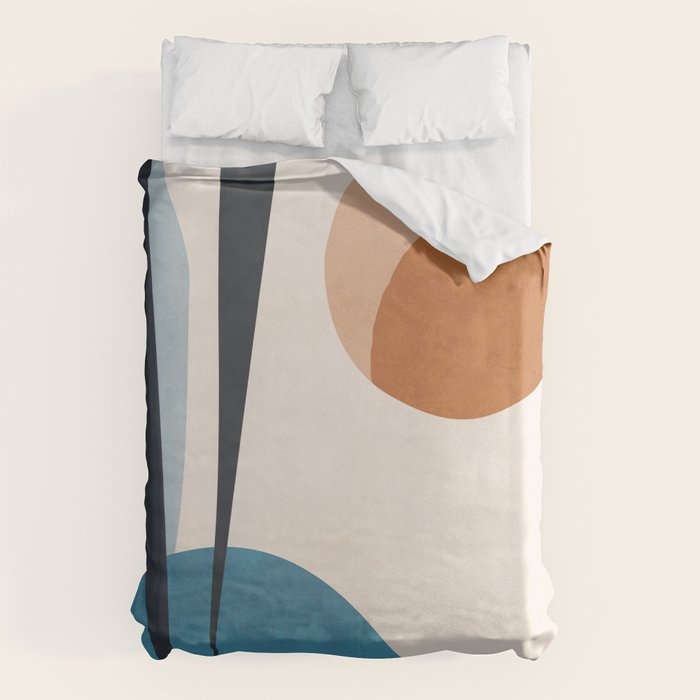 Minimal Abstract Art Landscape 10 Duvet Cover Gallery Image 6