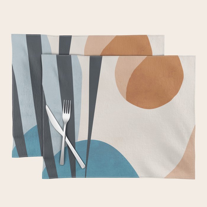 Minimal Abstract Art Landscape 10 Placemat Gallery Image 1