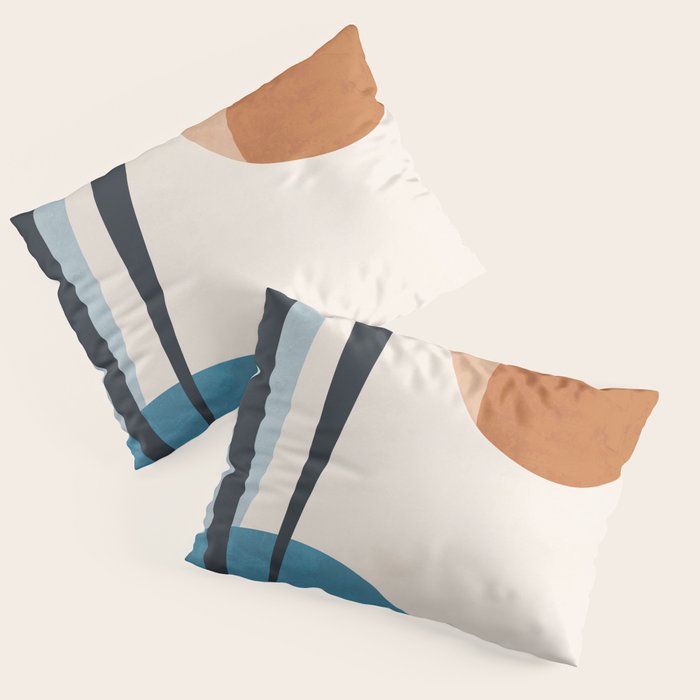 Minimal Abstract Art Landscape 10 Pillow Sham Gallery Image 3