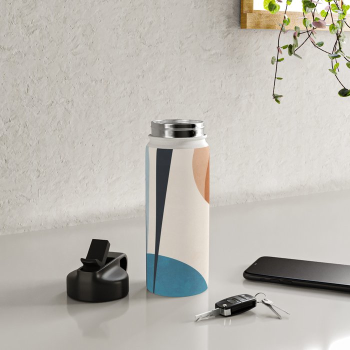 Minimal Abstract Art Landscape 10 Water Bottle Gallery Image 4