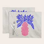 Ruby Pink Vase & Electric Leaves: Vases & Stuff 01 Placemat Gallery Image 1
