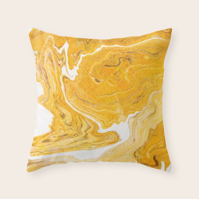 Snake Skin Marble Throw Pillow Gallery Image 1