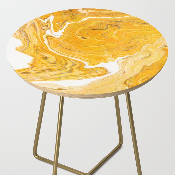 Snake Skin Marble Side Table Gallery Image 2