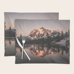Alpenglow - Mountain Reflection - Nature Photography Placemat Gallery Image 1