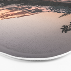 Alpenglow - Mountain Reflection - Nature Photography Bath Mat Gallery Image 3