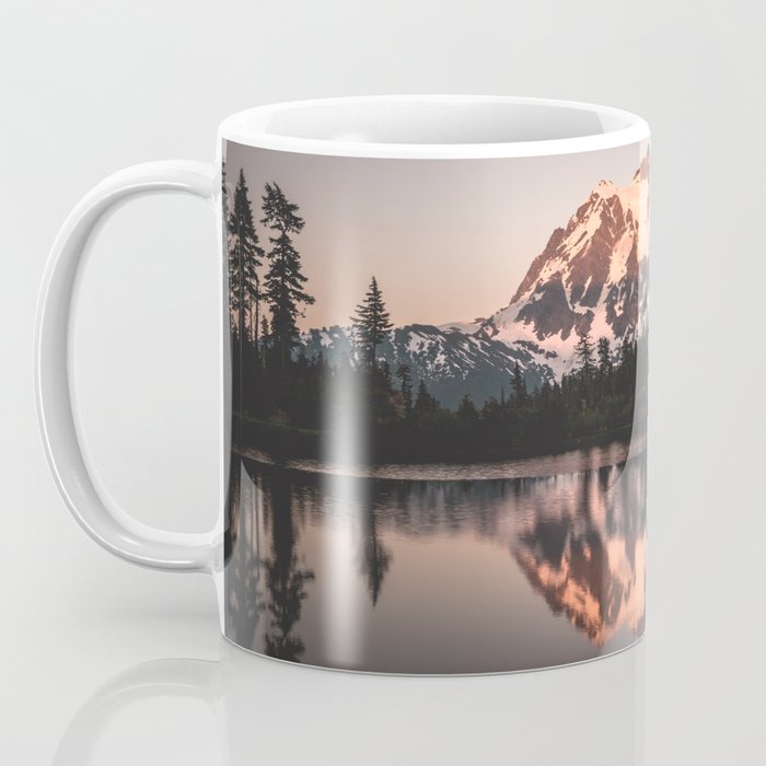 Alpenglow - Mountain Reflection - Nature Photography Coffee Mug Gallery Image 3