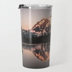 Alpenglow - Mountain Reflection - Nature Photography Travel Mug Gallery Image 3