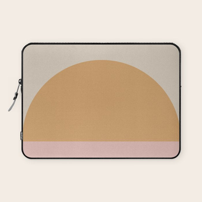 Minimal Retro Sunset Sunrise - Neutral Pink Laptop Sleeve Gallery Image 1