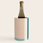Modern Minimalism Abstract Teal Tones Artwork Wine Chiller Gallery Image 2