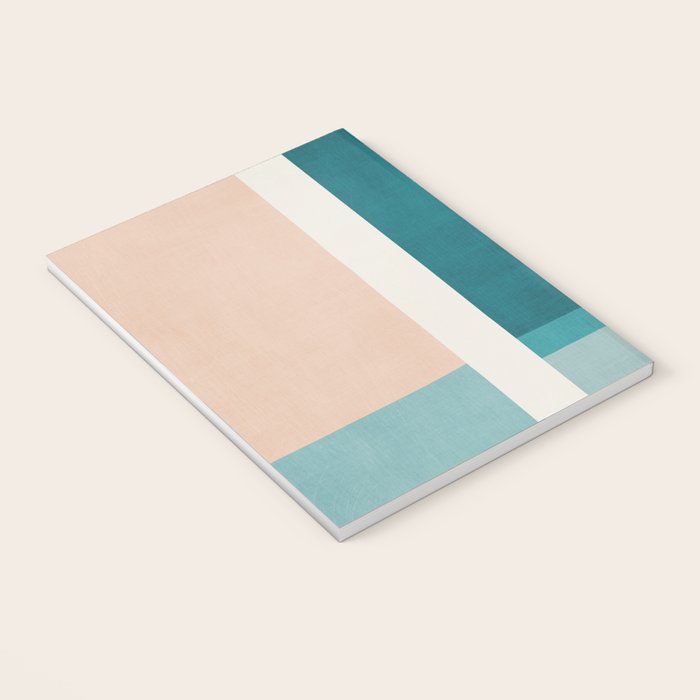 Modern Minimalism Abstract Teal Tones Artwork Notebook Gallery Image 3
