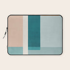 Modern Minimalism Abstract Teal Tones Artwork Laptop Sleeve Gallery Image 1
