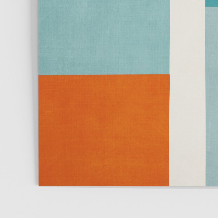Modern Minimalism Abstract Teal Tones Artwork Poster Gallery Image 3