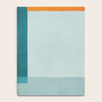 Modern Minimalism Abstract Teal Tones Artwork Notebook Gallery Image 4