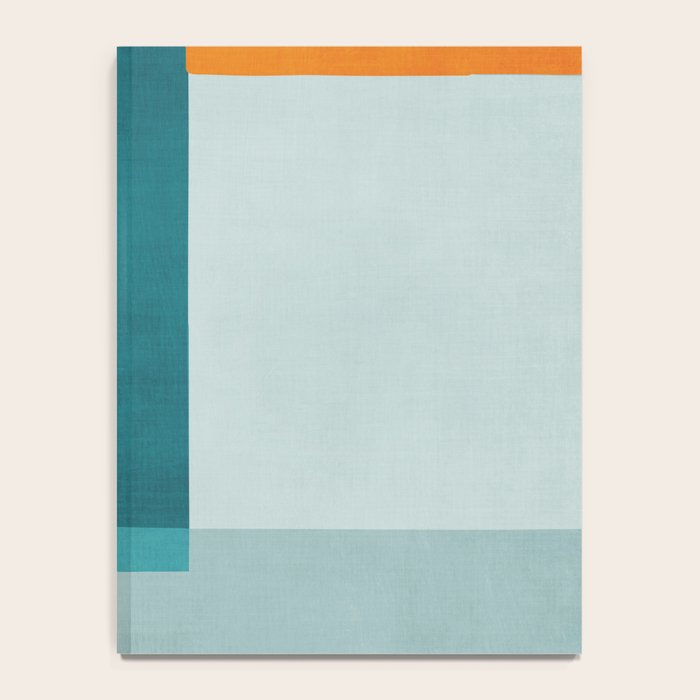 Modern Minimalism Abstract Teal Tones Artwork Notebook Gallery Image 4
