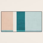 Modern Minimalism Abstract Teal Tones Artwork Desk Mat Gallery Image 3