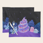 Merry christmas tree worm Placemat Gallery Image 1