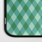 Christmas Diamond Plaid Green Pattern Laptop Sleeve Gallery Image 3