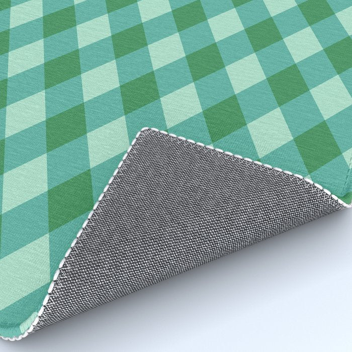 Christmas Diamond Plaid Green Pattern Rug Gallery Image 4