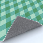 Christmas Diamond Plaid Green Pattern Rug Gallery Image 4