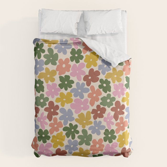 Flower - Vintage Daisy Duvet Cover Gallery Image 1