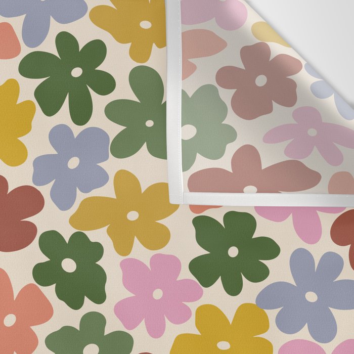 Flower - Vintage Daisy Wall Tapestry Gallery Image 3