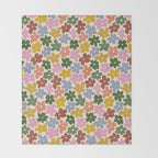 Flower - Vintage Daisy Throw Blanket Gallery Image 2